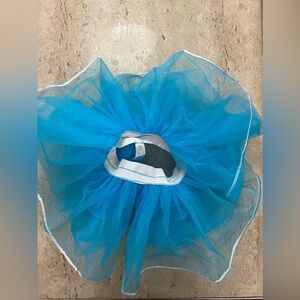 Weissman Blue 3 Layer Tutu White Sequins Trim Size Large Child